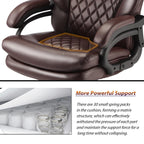 500lbs Big and Tall Office Chair for Heavy People Executive Office Chair with Wide Spring Seat Computer Desk Chair 360 Swivel