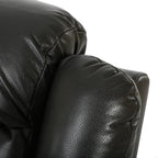 Classic Design Black Berry PU Upholstery Glider Recliner Chair with Spacious Comfort and Durable Construction - Grand Goldman Shop