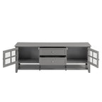 TV Stand for TVs up to 60'', Entertainment Center with Multifunctional Storage Space, TV Cabinet with Modern Design, Media Console for Living Room, Bedroom - Grand Goldman Shop