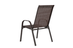 6 Piece Patio Chairs, Outdoor Camping Chairs with Breathable Textilene Fabric, Set of 6 Garden Chairs with Armrest High Backr