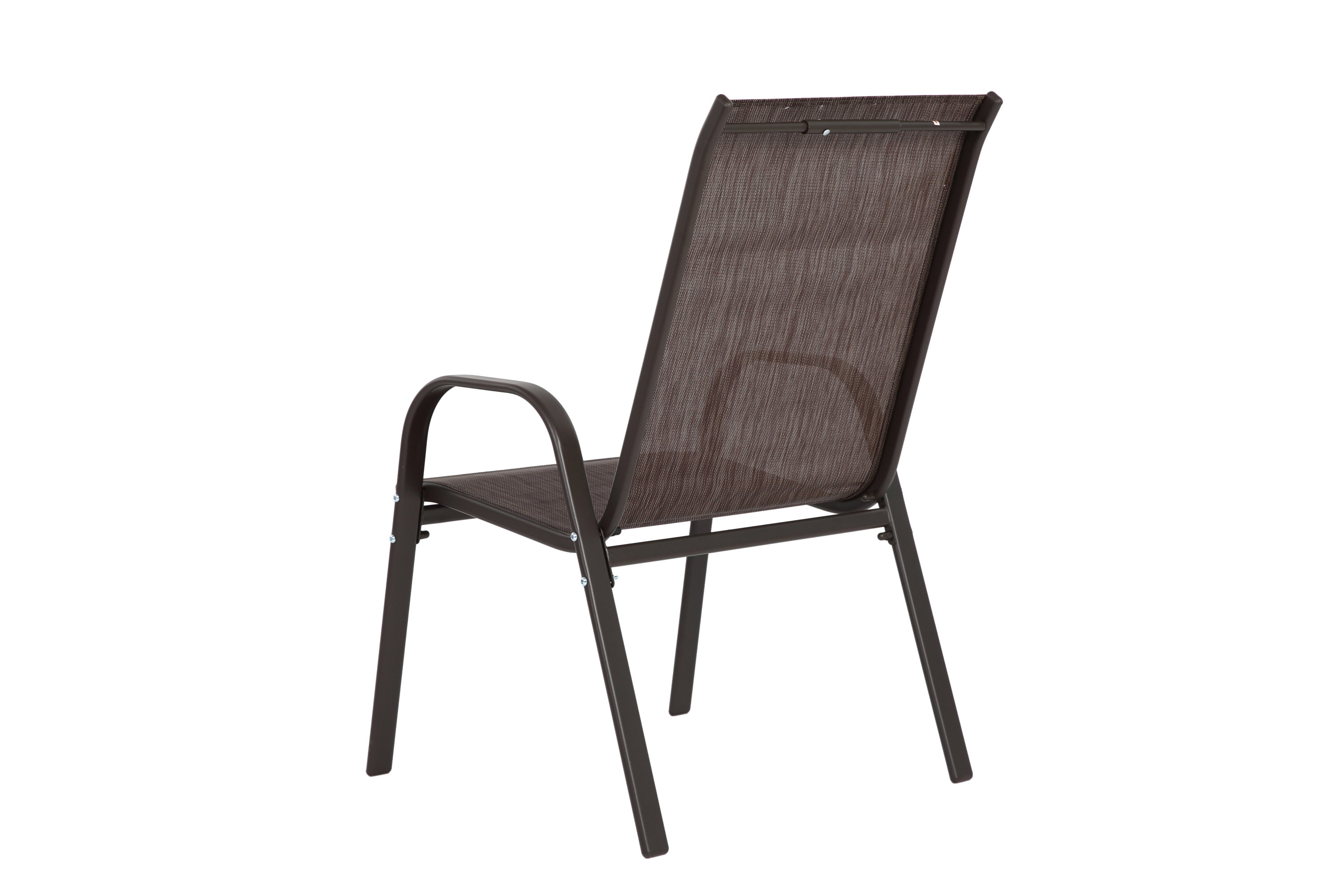 4 Piece Patio Chairs, Outdoor Camping Chairs with Breathable Textilene Fabric, Set of 2 Garden Chairs with Armrest High Backr