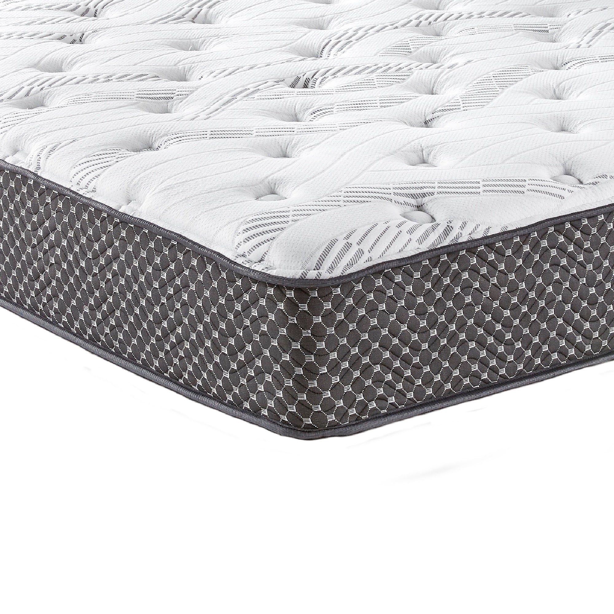 10' Quilted Hybrid Twin Mattress, Medium Firm - Grand Goldman Shop