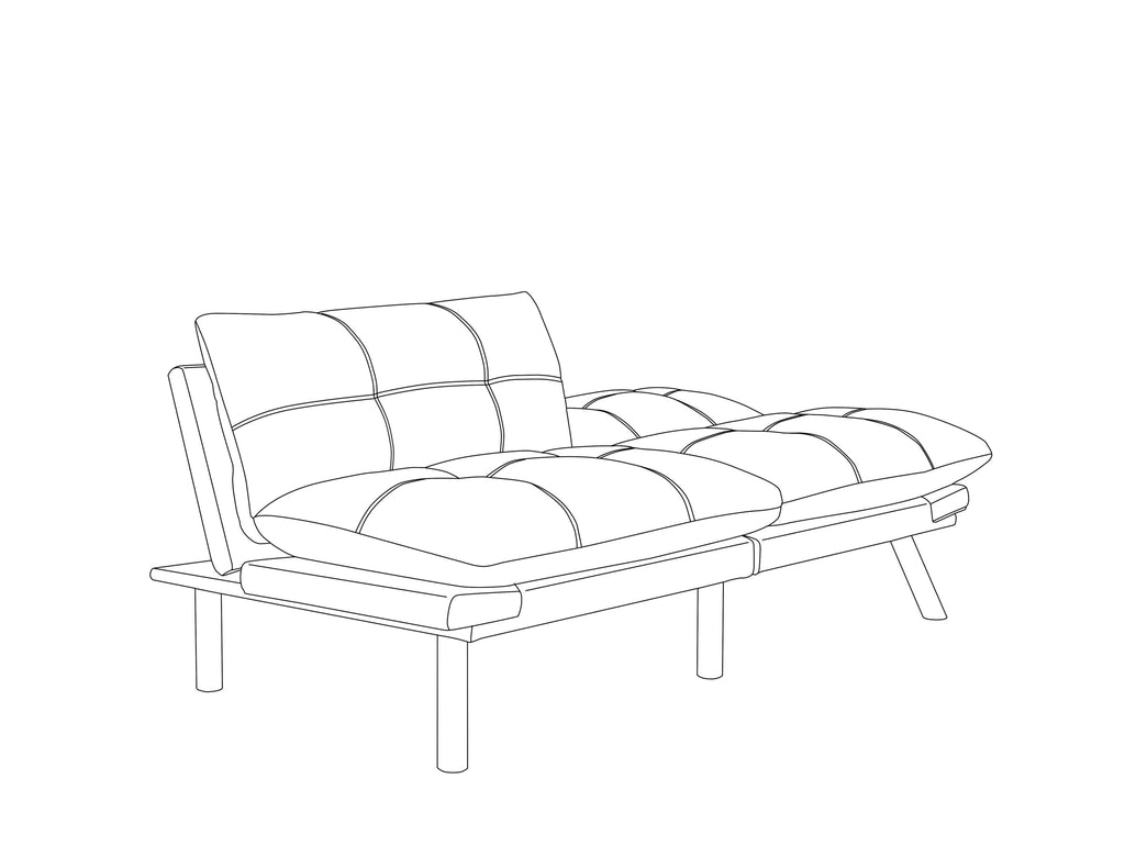 Navy Blue Convertible Folding Modern sofa Bed - Grand Goldman Shop