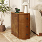 End Table with Charging Station, Sofa Side Table with Drawers, No Assembly Required, Expect Arrival Date (2025/5/27) - Grand Goldman Shop