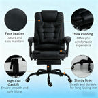 Massage Office Chair High Back Executive Recliner with Lumbar Support,Footrest,Reclining Back,Adjustable Heigh - Grand Goldma
