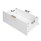 8 Drawers Dresser for Bedroom, Wood Bedroom Dresser Modern Drawer Chest, 8 Chest of Drawer, Tall Dresser for Closet, Dressers Organizer for Living Room, Closet, Hallway White - Grand Goldman Shop