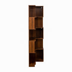 Corner Book Shelf - 5 Tier Corner Bookshelf  Bookcase with Baffle, Freestanding L Shaped Display Shelf Stand with led lights for Home Office, Living Room, Bedroom, Kitchen - Grand Goldman Shop