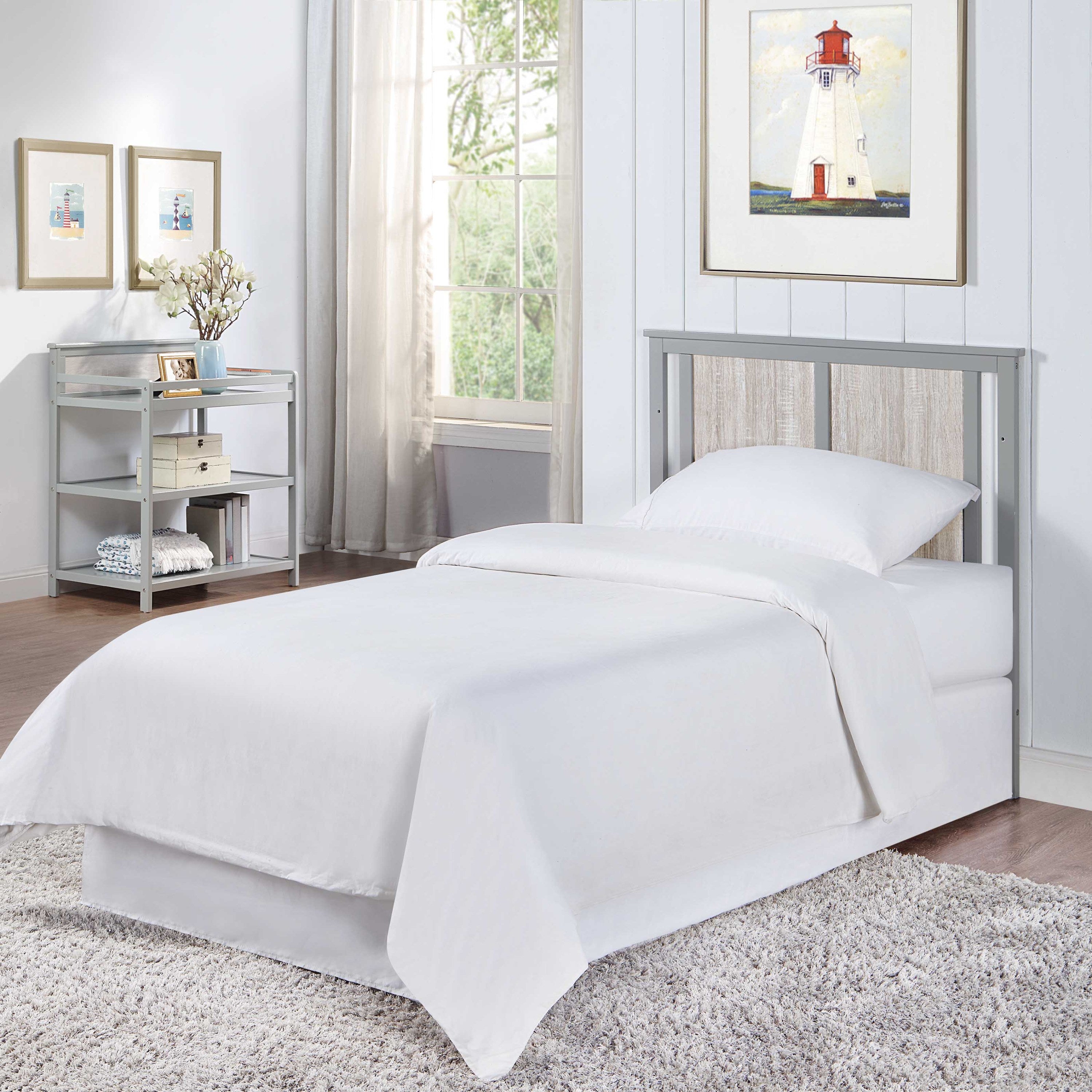 Connelly Mini Crib With Mattress Pad Gray/Rockport Gray | Premium Home Decor - Grand Goldman