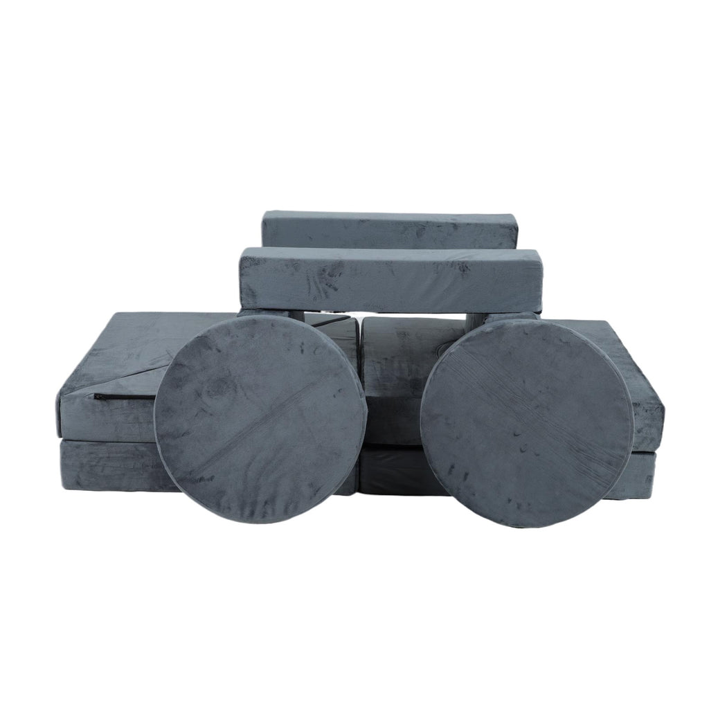 14pcs Kids Sofa Modular Play Couch,Child Sectional Sofa to Boost Creativity,Boys and Girls DIY Creativing Playroom Couch Furn