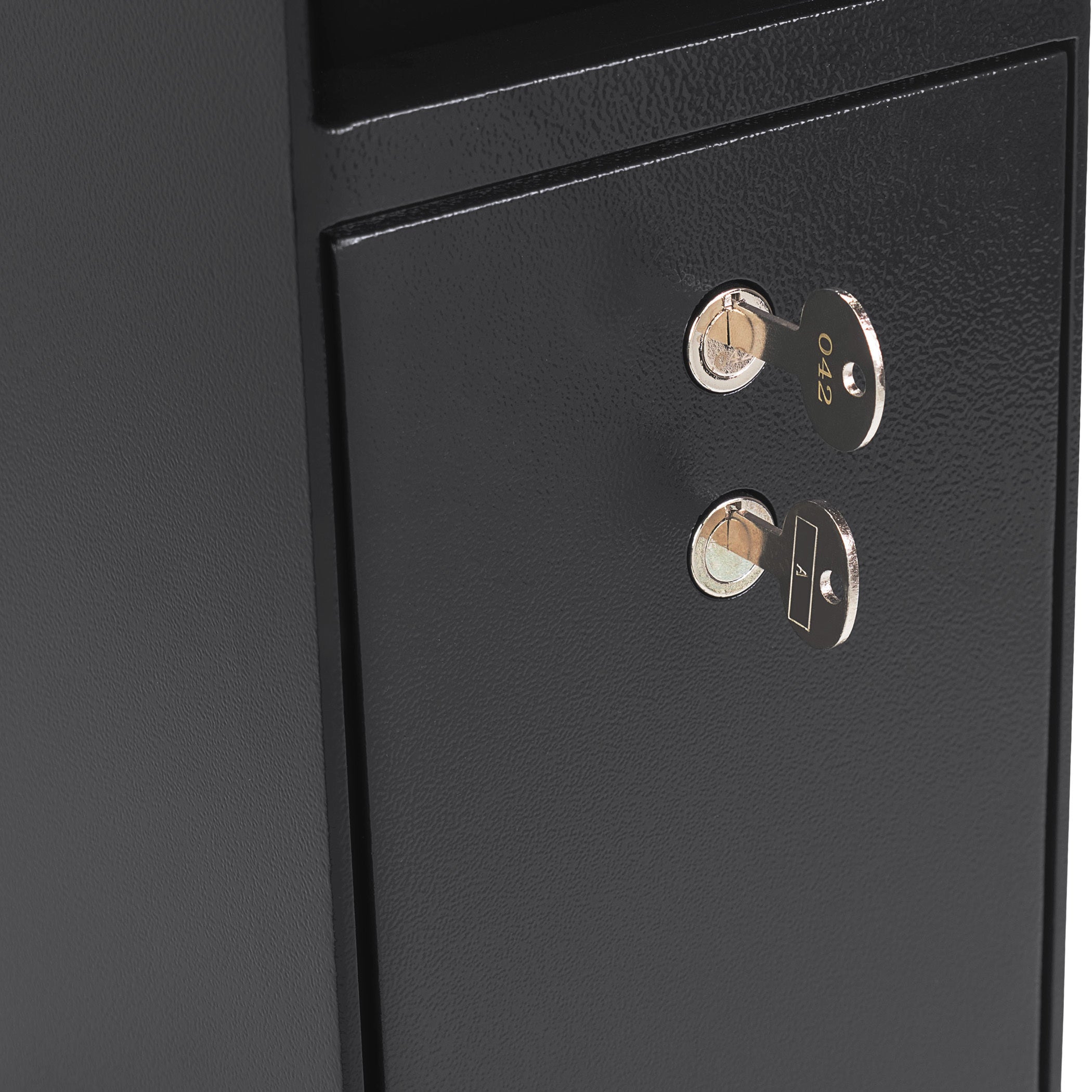 Black Steel Dual Key Depository Safe with Anti-Theft Design and Mounting Hardware, 0.27 Cu Ft | Premium Home Decor - Grand Go
