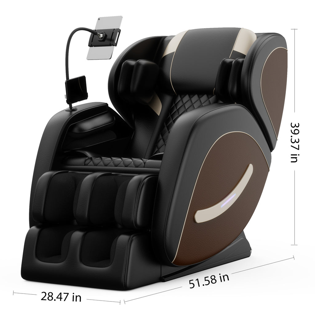 Massage Chair Recliner with Zero Gravity with Full Body Air Pressure - Grand Goldman Shop