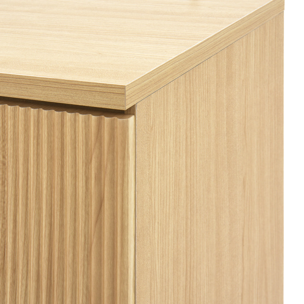 6 Drawer Storage Cabinet ,Dresser, Wood Storage Tower Clothes Organizer with Wavy drawer panel, Wide Chest of 6 Drawers, Large Storage Space for Bedroom, Hallway, Entryway Living Room Natural - Grand Goldman Shop