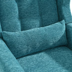 Modern Accent Chair Upholstered Foam Filled Living Room Chairs Comfy Reading Chair Mid Century Modern Chair with Chenille Fabric Lounge Arm Chairs Armchair for Living Room Bedroom (Teal) - Grand Goldman Shop