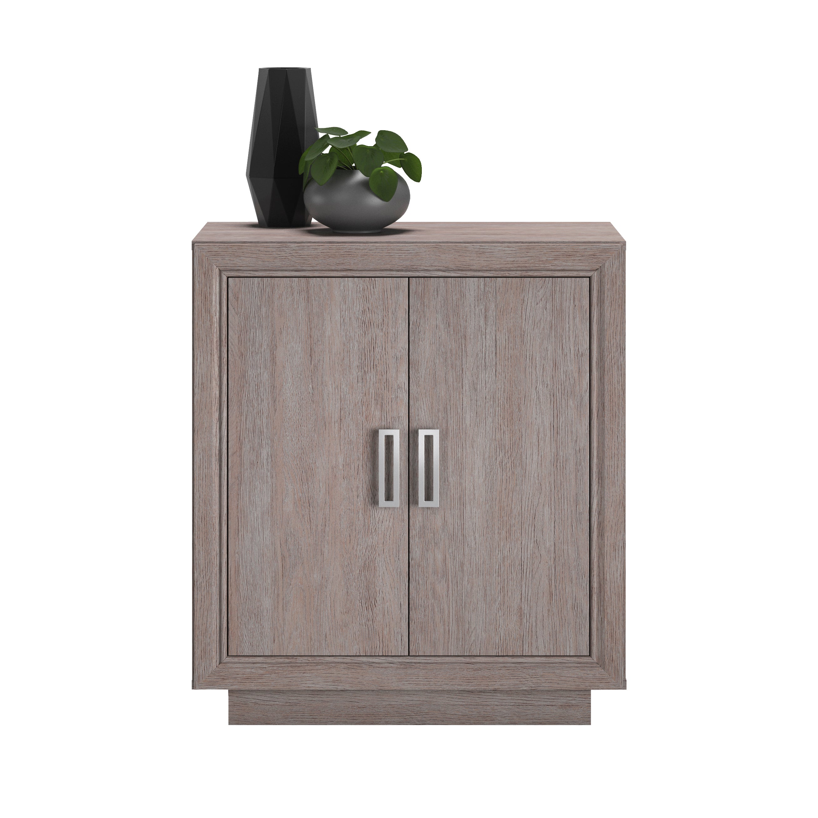 Storage Cabinet with Functional Design, Medium Gray finish - Grand Goldman
