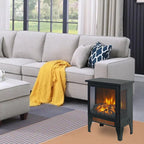 18 inch Freestanding Electric Fireplace Stove heater with 3D Flame effect - Grand Goldman Shop