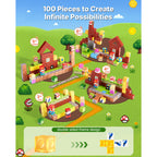 Magnetic Blocks 100 PCS Magnet Blocks Set STEM Montessori Sensory Toys | Premium Home Decor - Grand Goldman