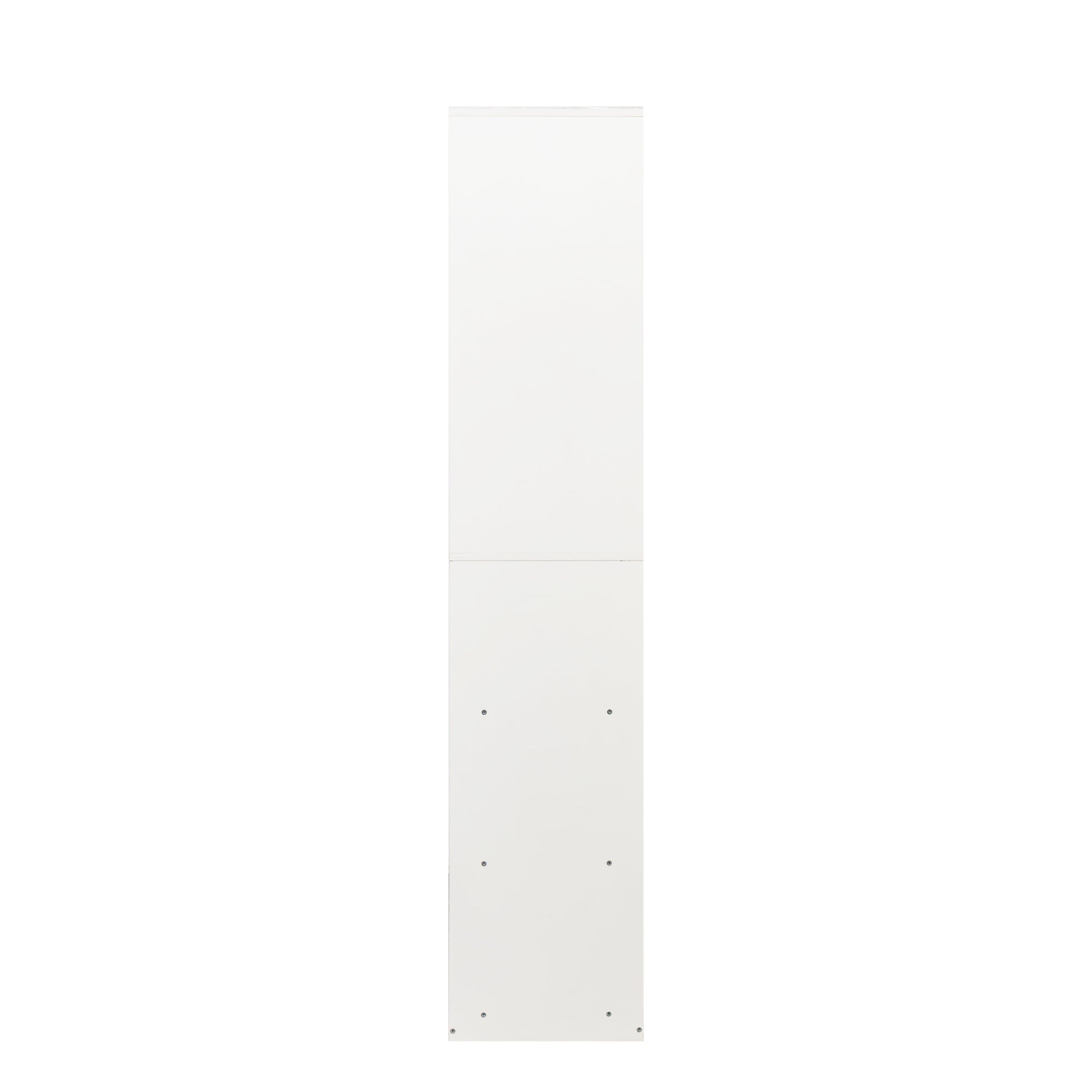Freestanding Closet System,  Stand-Alone Wardrobe with 6 open Shelves,74.8'' Heigh Closetwith 1 Wood Drawers, Wood Walk-in Closet with 2 Hanging Rod, White - Grand Goldman Shop