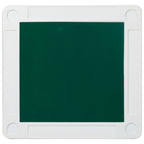 Square Folding Card Table, Mahjong Table with Green Felt,Chip Trays and Cup Holders, Portable Domino Tables for 4 Players, Ca