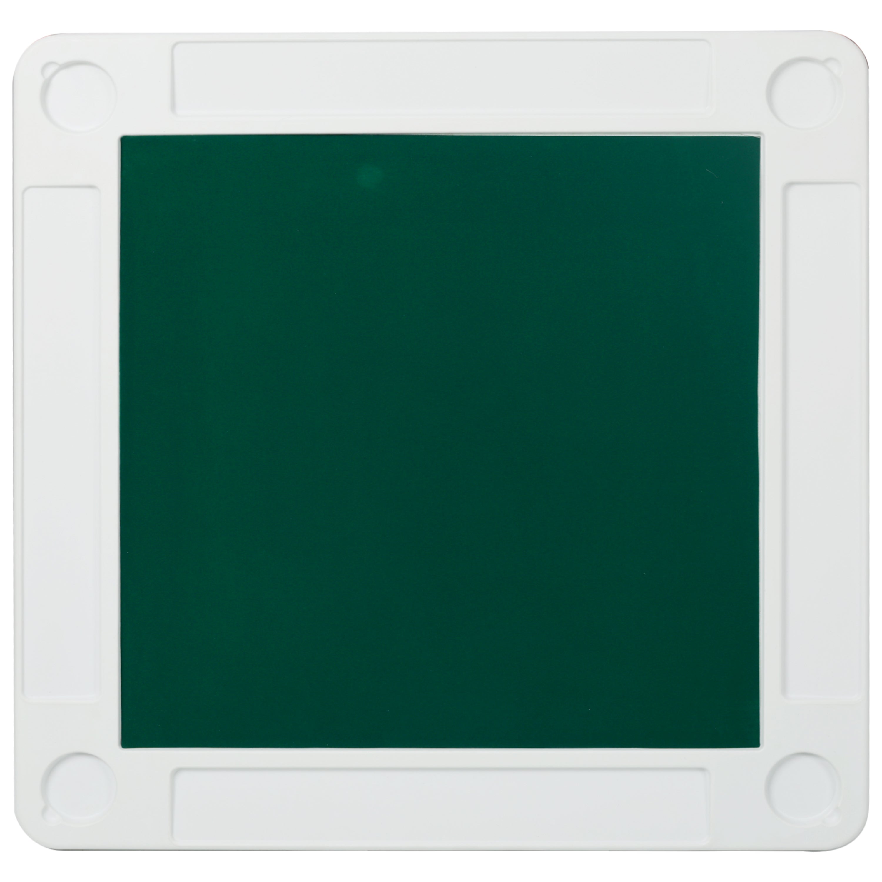 Square Folding Card Table, Mahjong Table with Green Felt,Chip Trays and Cup Holders, Portable Domino Tables for 4 Players, Ca