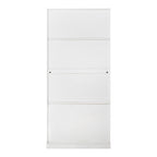 72' Modern Fluted Kitchen Pantry Cabinet with 2 Large Drawers & 8-Door Spice Rack, White MDF Freestanding Storage Organizer for Bathroom, Dining Room, Office, Entryway - Grand Goldman Shop