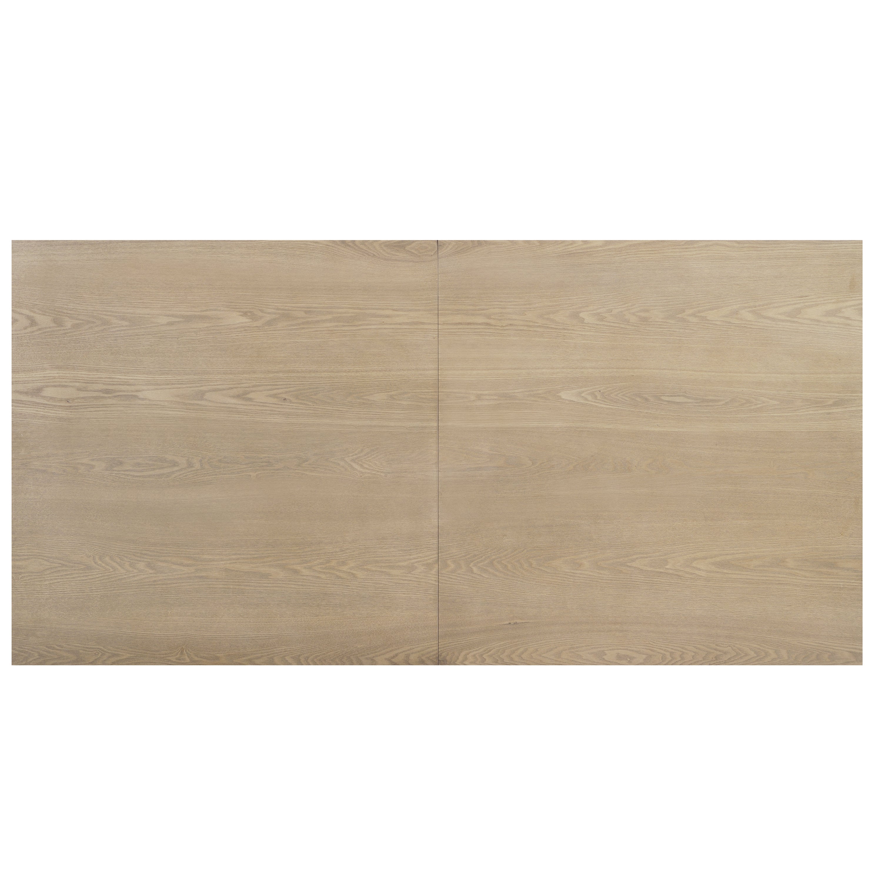 Contemporary 69 Inches Dining Table with U-Shaped Trestle Base in Light Ash Solid Wood and MDF - Grand Goldman Shop