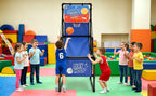 Kids Single Shot Basketball Arcade Game, Indoor Basketball Hoop with 2 Balls & Pump, Foldable Stand for Toddlers & Children |