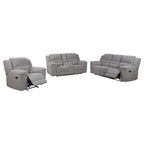 Sebring Grey 3-piece Reclining Sofa Set - Grand Goldman Shop