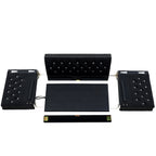 59.4 Inch Wide Black Velvet Sofa with Jeweled buttons,Square Arm ,2 Pillows - Grand Goldman Shop