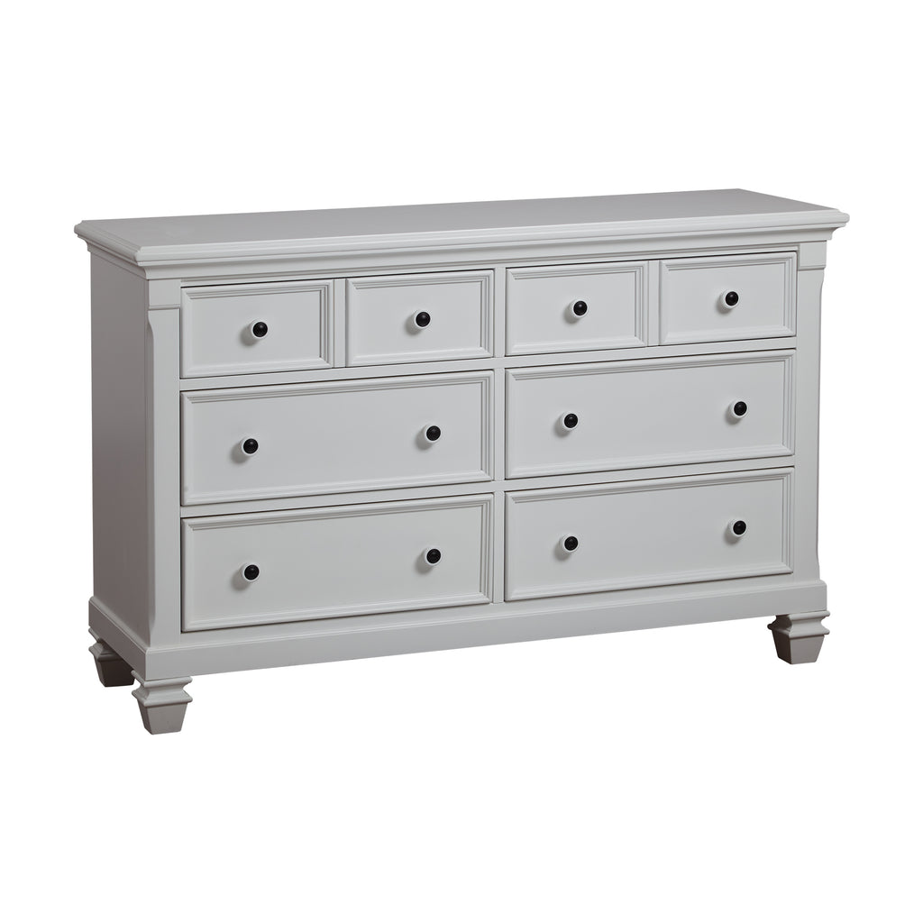 Glendale 6 Drawer Dresser Pure White | Premium Home Decor - Grand Goldman