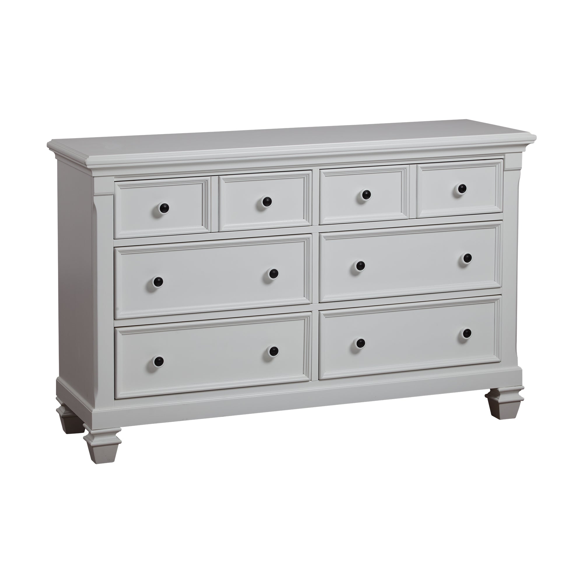 Glendale 6 Drawer Dresser Pure White | Premium Home Decor - Grand Goldman