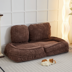 [VIDEO provided] Human Dog Bed ,Lazy Sofa Couch ,5 Adjustable Position,sit,sleep,fold,suit to put in bedroom, living room ,Space Saving Design,Brown - Grand Goldman Shop