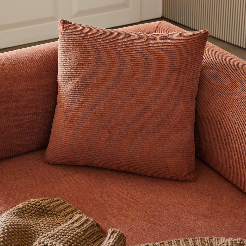 78.8' Compression Sofa,Convertible Floor Sofa Bed-with Pillow Back Support Armrest,Comfy Futon Couch Sleeper Bed,Loveseats Boneless Modular Sectional Sofa,Corduroy fabric,for Living Room,Bedroom,Brown - Grand Goldman Shop
