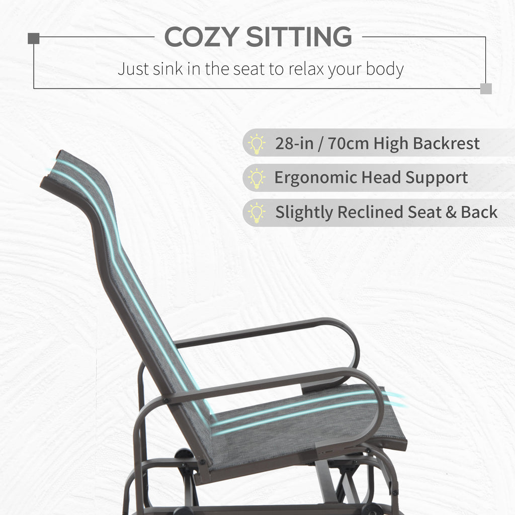 Gliding Chair Gliding Lounger Chair, Single Rocker - Grand Goldman Shop