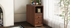 End Table with Drawers, Corner Table with Open Shelves, Tall Side Table for Bedroom and Corner(Expect Arrival Date 2025/4/16) - Grand Goldman Shop