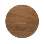 Mid-Century Modern Round Wooden Bar Table – 42' High Bar Table with Tapered Legs for Kitchen, Dining Room or Home Bar, Natural Walnut - Grand Goldman Shop