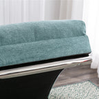 Ergonomic Electric Massage Chaise Lounge with Remote Control, Teal Linen Upholstery, 5 Modes for Relaxation - Grand Goldman Shop