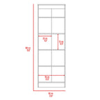 Multistorage Pantry abinet, Five Shelves, Double Door Cabinet -Pearl | Premium Home Decor - Grand Goldman