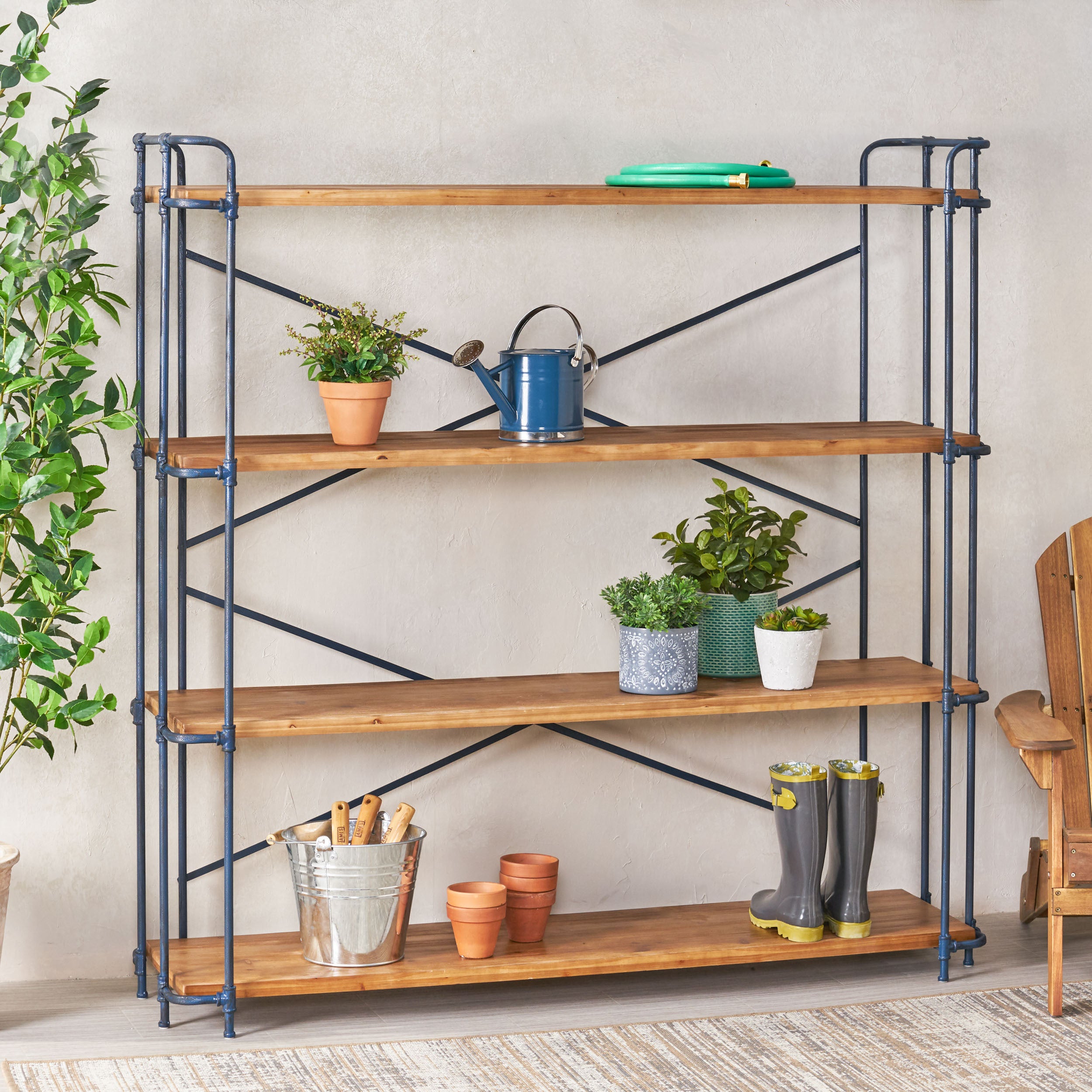 YORKTOWN 4-SHELF BOOKCASE - Grand Goldman Shop