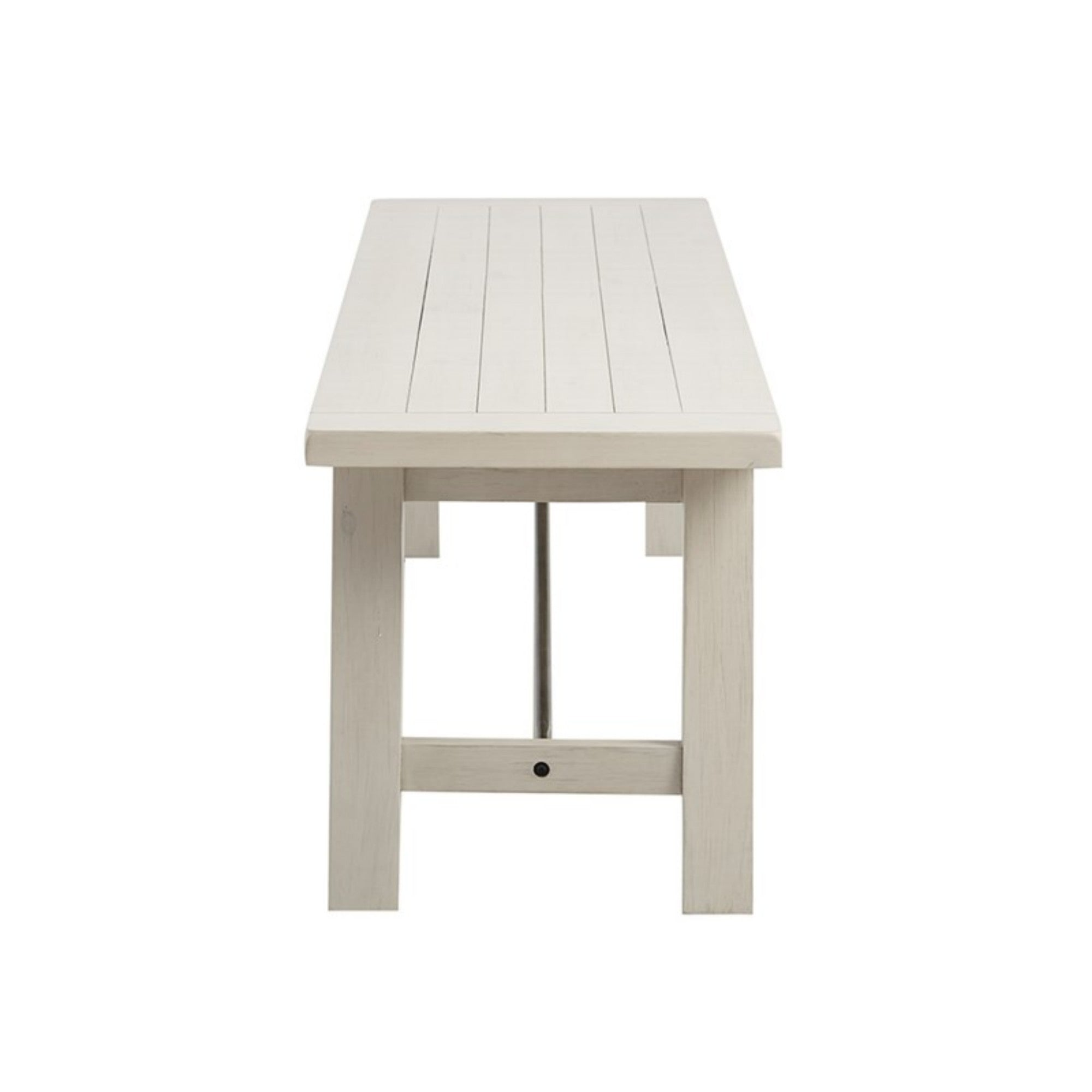 Sonoma Dining Bench Rustic Style Solid Wood White Wash Finish 66x17x18 inches - Grand Goldman Shop