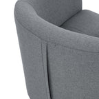 Moss 25.5' Wide Polyester Barrel Chair and Ottoman - Grand Goldman Shop
