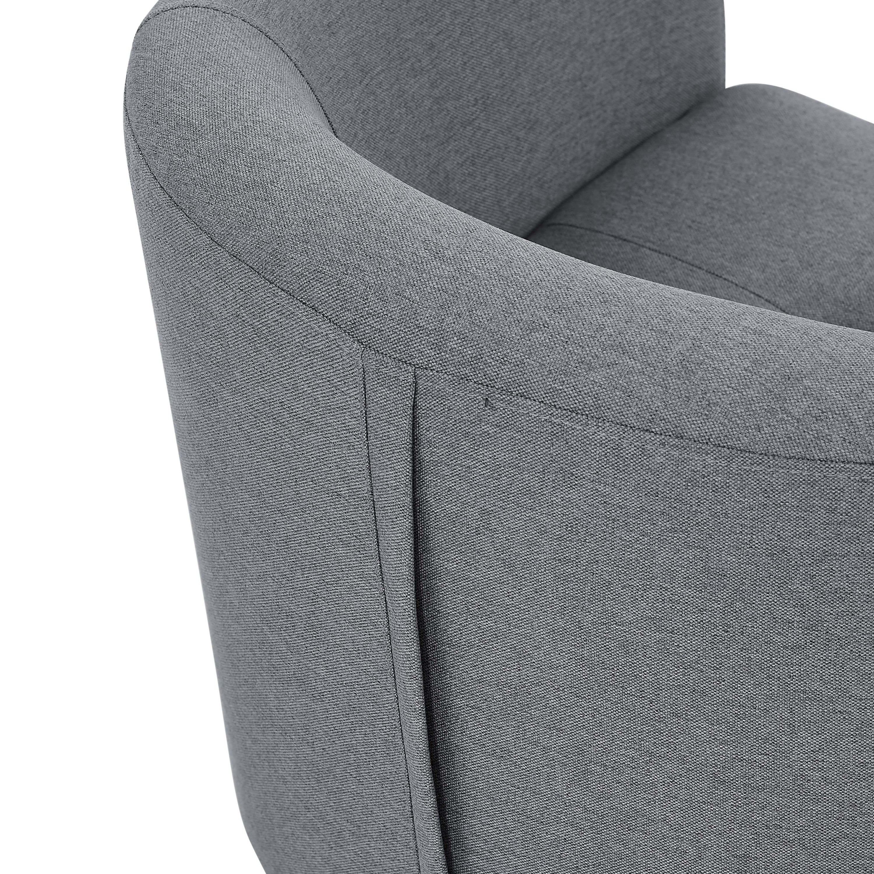 Moss 25.5' Wide Polyester Barrel Chair and Ottoman - Grand Goldman Shop