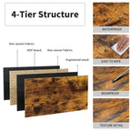 5-Piece Kitchen Counter Height Table Set, Bar Table with 4 Stools - Grand Goldman Shop