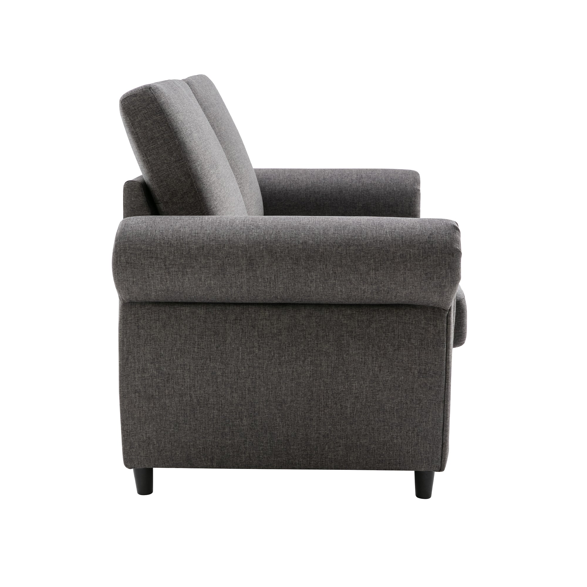 Orisfur Pull Out Sofa Bed Loveseat Sleeper with Twin Size Memory Mattress and USB Ports, Grey Linen, 57.9' - Grand Goldman Shop