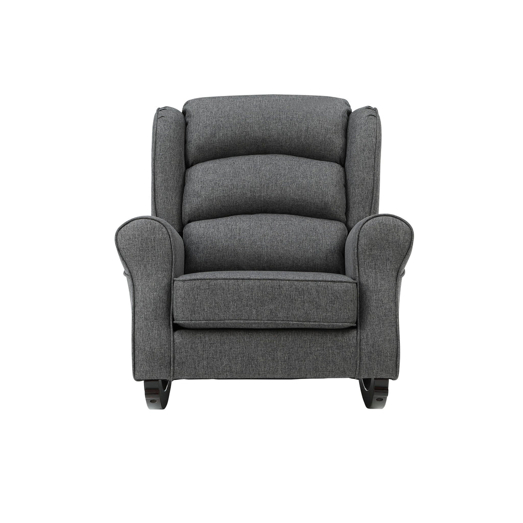 Grey Rocking Chair with Flared Arm - Grand Goldman Shop