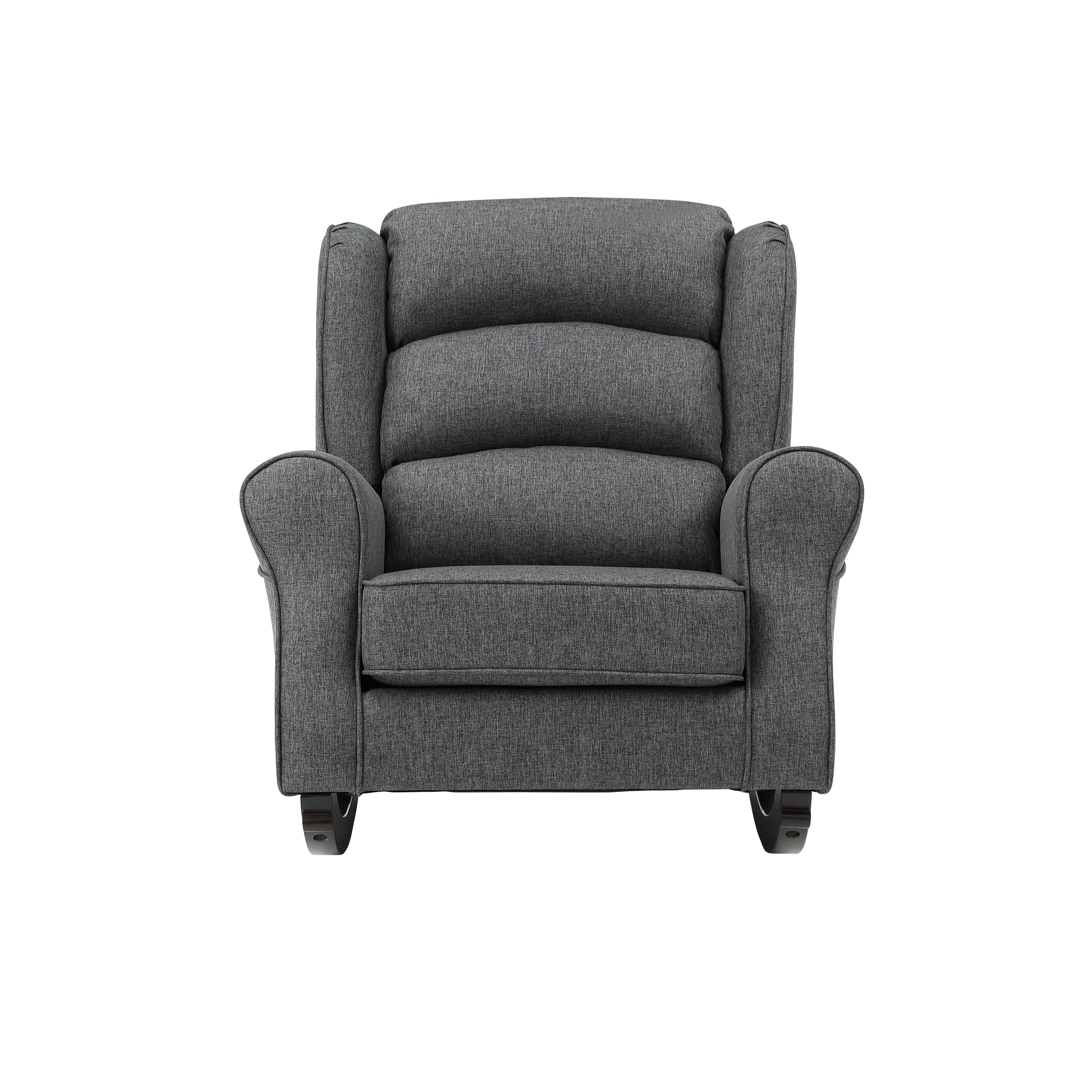 Grey Rocking Chair with Flared Arm - Grand Goldman Shop