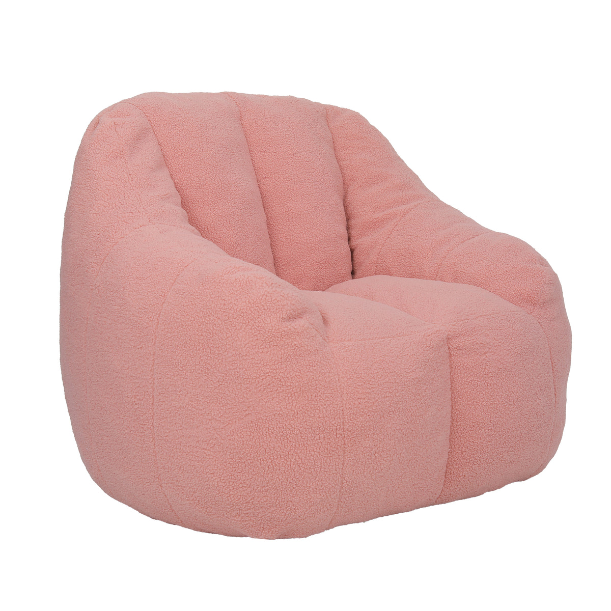 Comfy Bean Bag Chair with Memory Foam Filler – Tufted Soft Stuffed Bean Bag Sofa for Dorm, Apartment, or Living Room – Pink - Grand Goldman Shop
