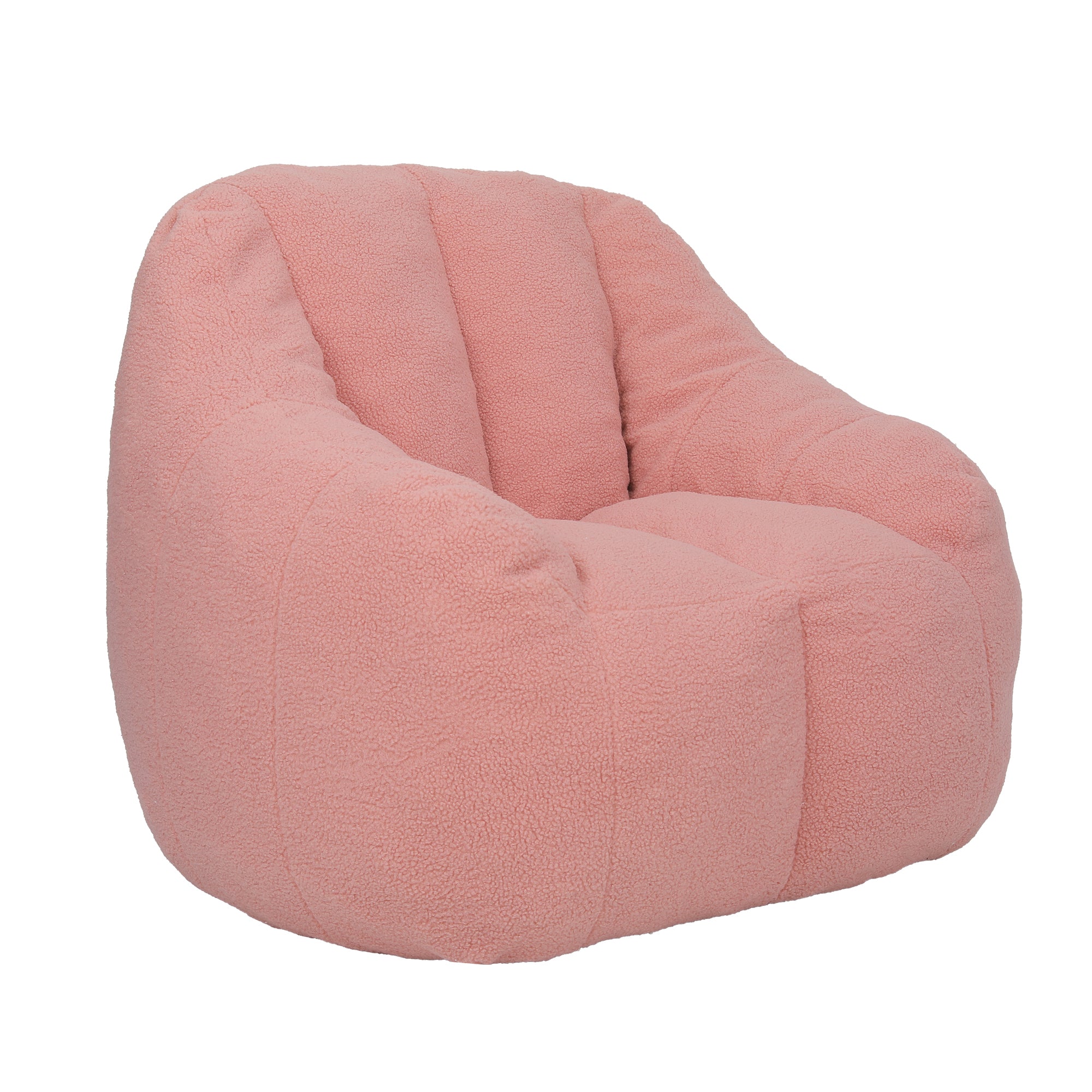 Comfy Bean Bag Chair with Memory Foam Filler – Tufted Soft Stuffed Bean Bag Sofa for Dorm, Apartment, or Living Room – Pink - Grand Goldman Shop