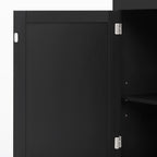 3-in-1 Hall Tree with Overhead Storage Cabinet, 3 Adjustable Side Shelves, 4 Heavy-Duty Hooks, 2 Spacious Drawers, Grooved Back Panel Design, Contrasting Seat Bench, Multifunctional Entryway Organizer - Grand Goldman Shop
