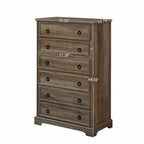 Modern 6 Drawer Dresser, Dressers for Bedroom, Tall Chest of Drawers Closet Organizers & Storage Clothes - Easy Pull Handle, Textured Borders Living Room, Hallway,L 29.53''*W15.75''*H48.03'' - Grand Goldman Shop