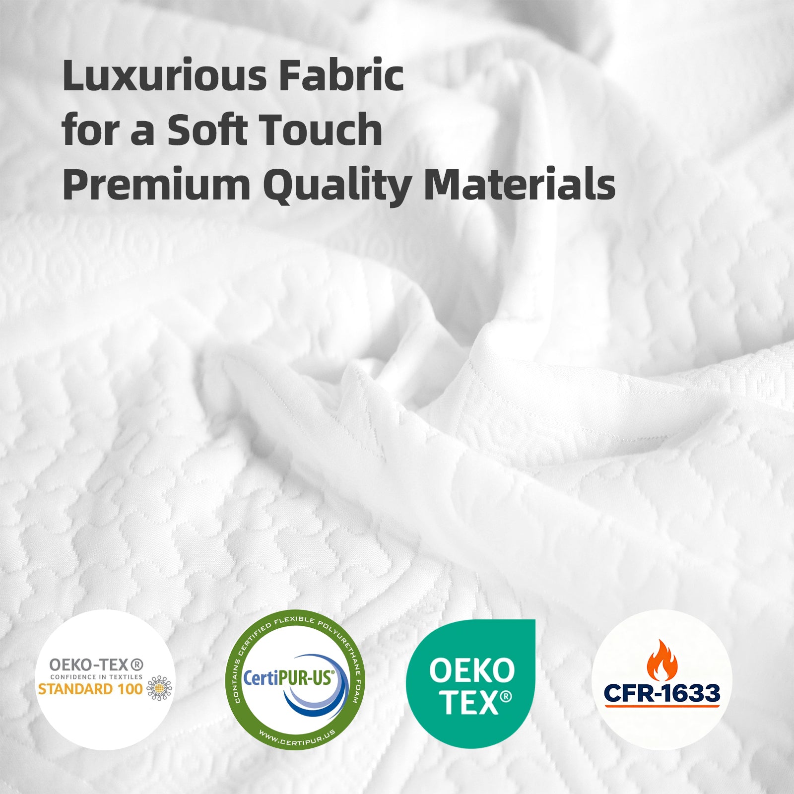 10-Inch Premium FULL Mattress - Premium 4-Layer Foam Sofa & Mattress - Japanese Design & Manufacturing, Ultra-Breathable, Eco-Friendly, Antimicrobial, Ergonomic Zoned Support, CertiPUR-US & OEKO-TEX - Grand Goldman Shop